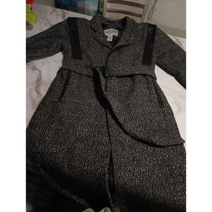 Vintage 80s/90s NIXIT Coat Heavy Classic Trench Wool Blend With Shoulder Pads XS